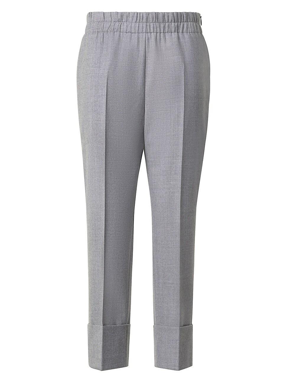 Womens Farell Wool Cuffed Crop Pants product image