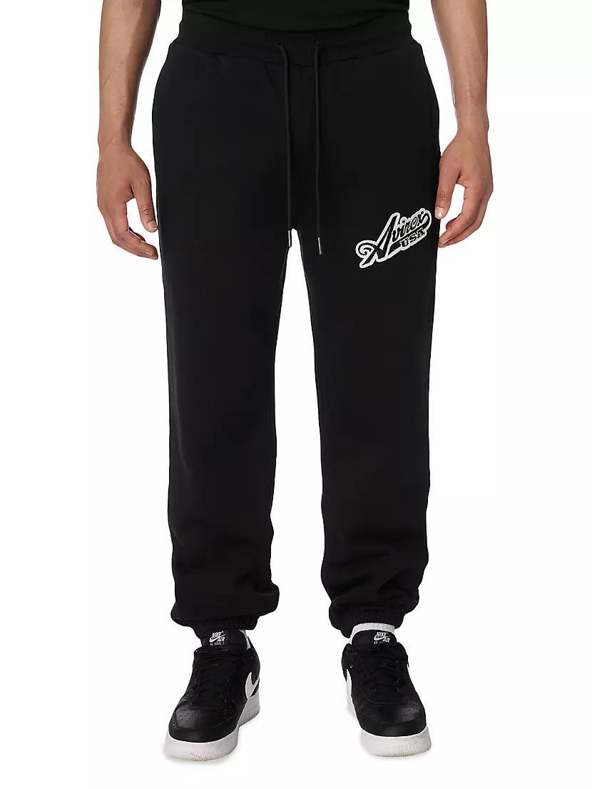 Mens Script Logo Cotton Joggers Product Image