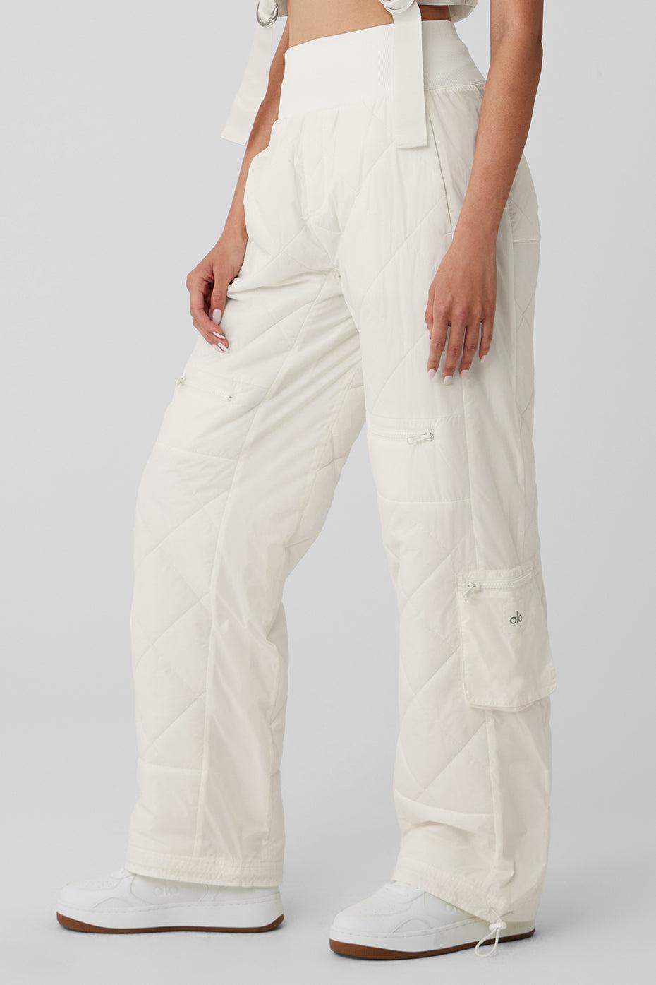 High-Waist Snowrider Puffer Pant - Ivory Female Product Image