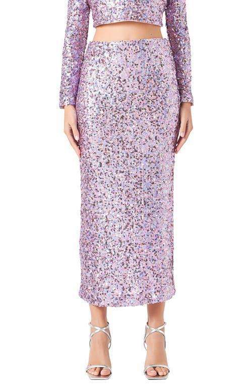 Womens Sequins Maxi Skirt Product Image