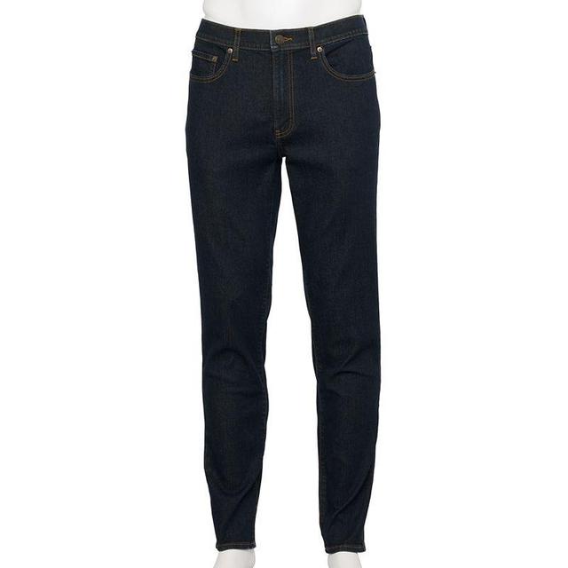 Mens Sonoma Goods For Life Skinny Fit Denim Jeans Dark Blue Product Image