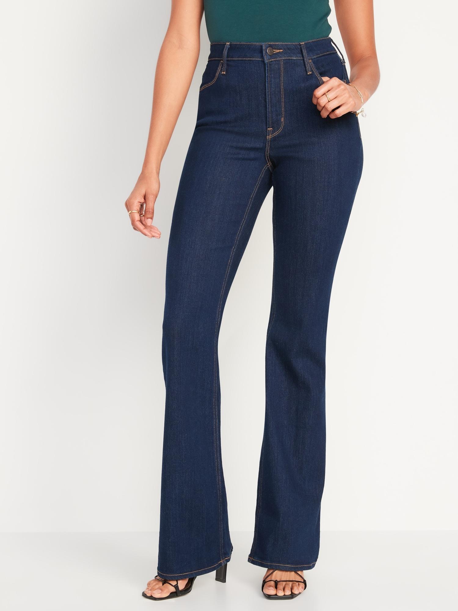 High-Waisted Wow Flare Jeans for Women Product Image