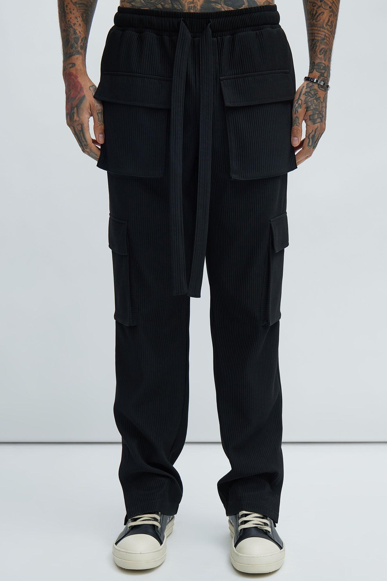 Show Up Snap Cargo Pants - Black Product Image