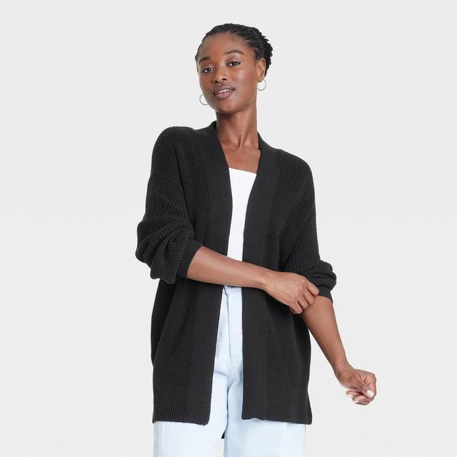 Womens Cardigan Sweater - Universal Thread Black XL Product Image