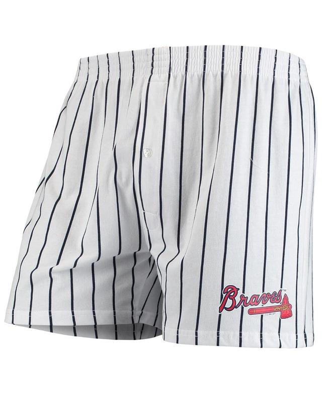 Mens Concepts Sport White Atlanta Braves Vigor Boxer Shorts Product Image