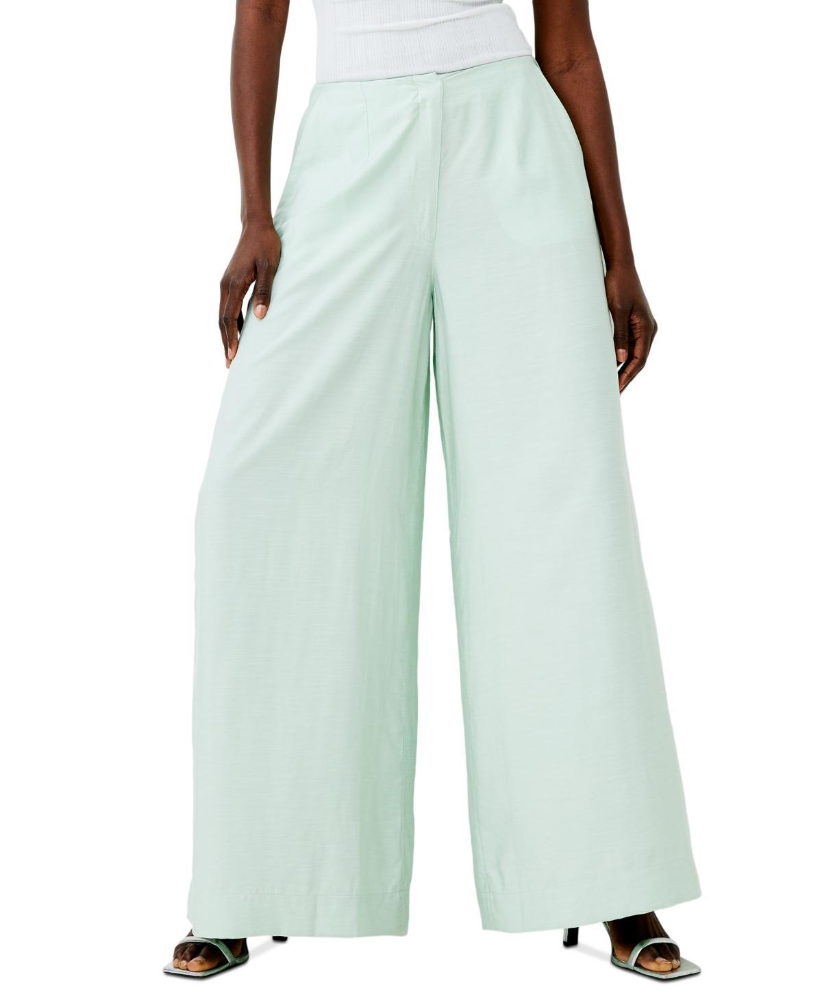 French Connection Womens Barbara Wide Leg High Rise Pants Product Image