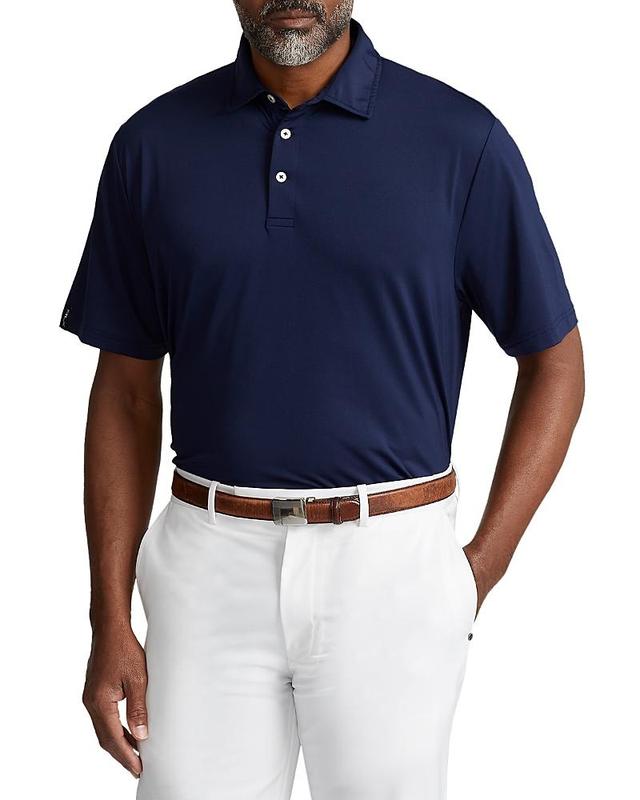 Mens Woven Polo Shirt Product Image