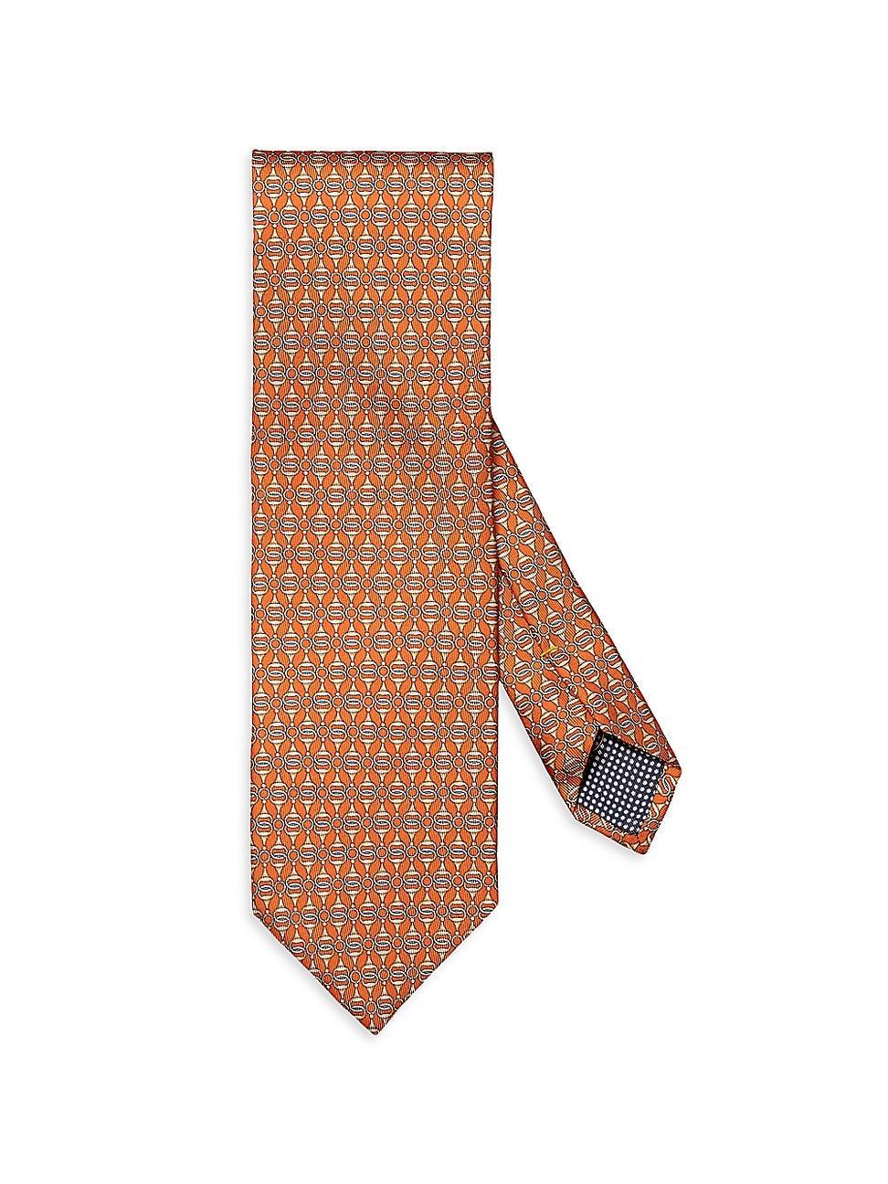 Mens Geometric Silk Tie Product Image