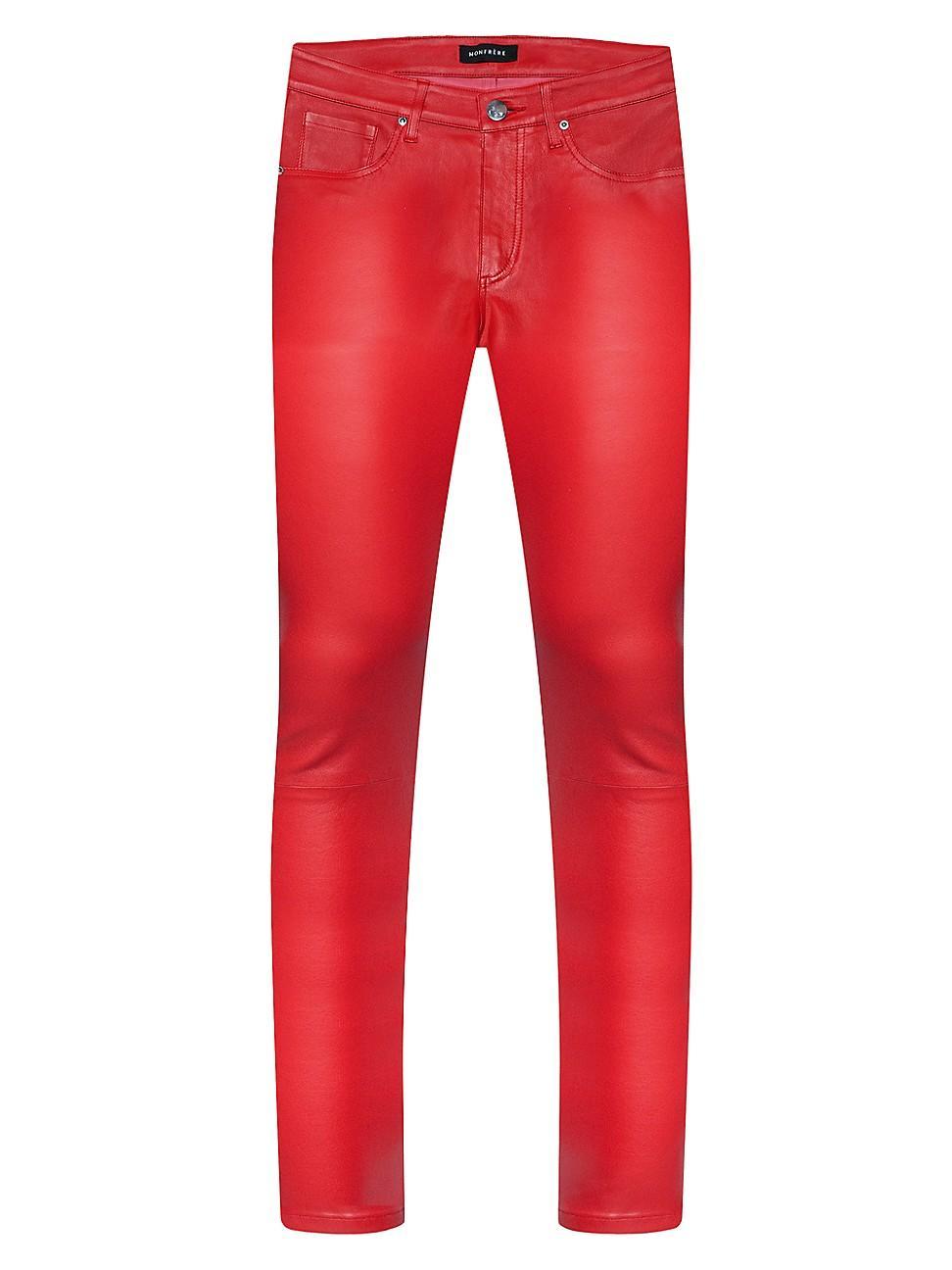 Monfrre Greyson Leather Pants Product Image