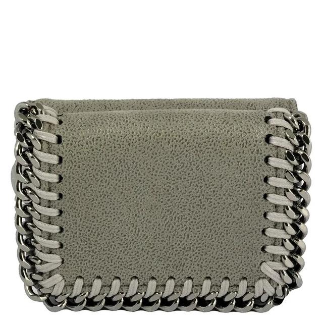 Light Grey Ladies Falabella Small Flap Wallet Product Image