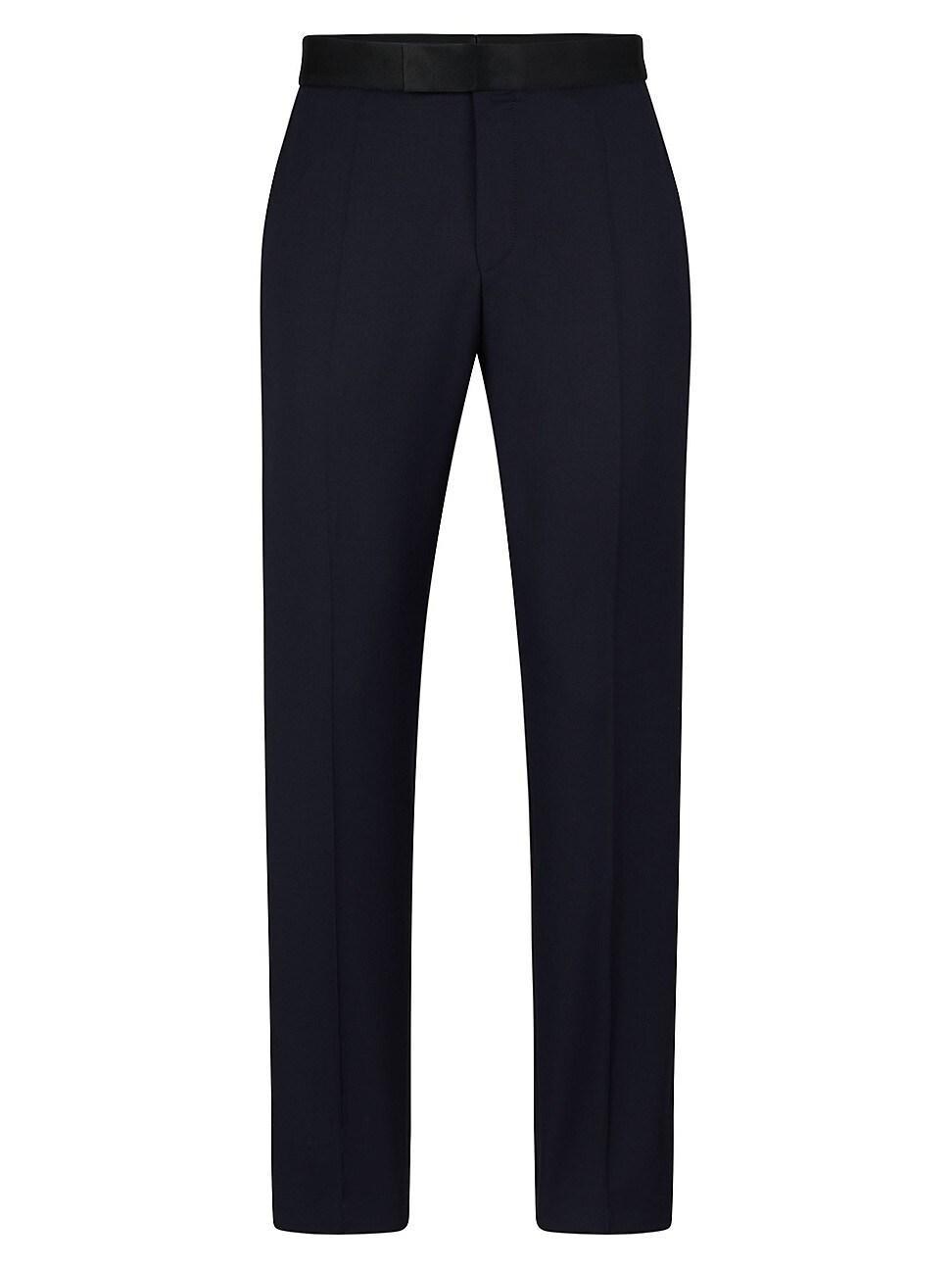 BOSS Genius Virgin Wool Tux Pants Product Image