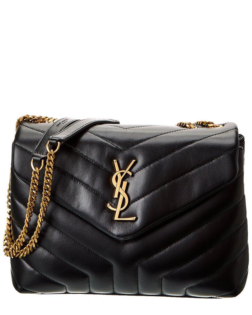 SAINT LAURENT Loulou Small Matelasse Y Leather Shoulder Bag (authentic Pre- Owned) In Black Product Image