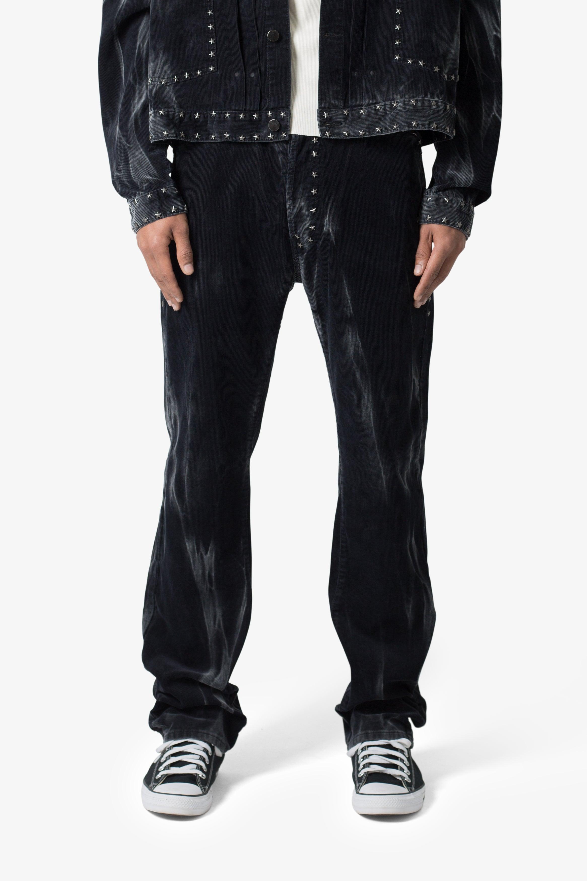 Star Studded Pants - Washed Black Product Image