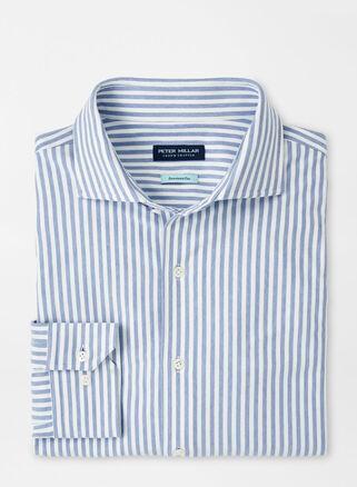 Peter Millar Mens Soren Excursionist Flex Sport Shirt | Color: Brook Blue | Size: XL Product Image