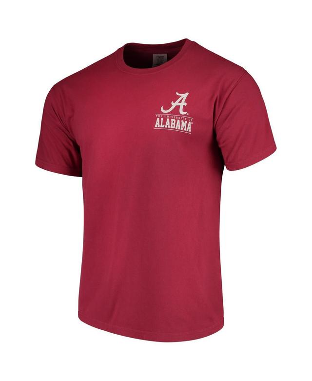 Unbranded Men's Crimson Alabama Crimson Tide Comfort Colors Campus Icon T-Shirt, Size: Medium, Red - Size: M Product Image