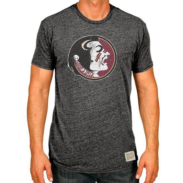 Mens Original Retro Brand Black Heather Florida State Seminoles Vintage-Like Chief Tri-Blend T-shirt Product Image