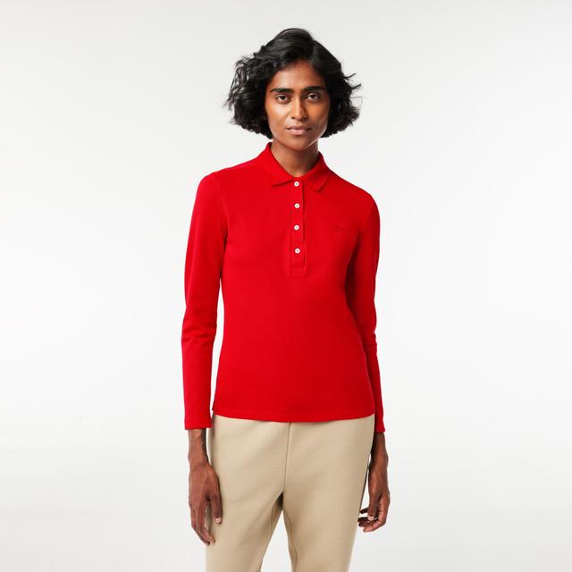 Women’s Slim Fit Stretch Piqué Polo Product Image