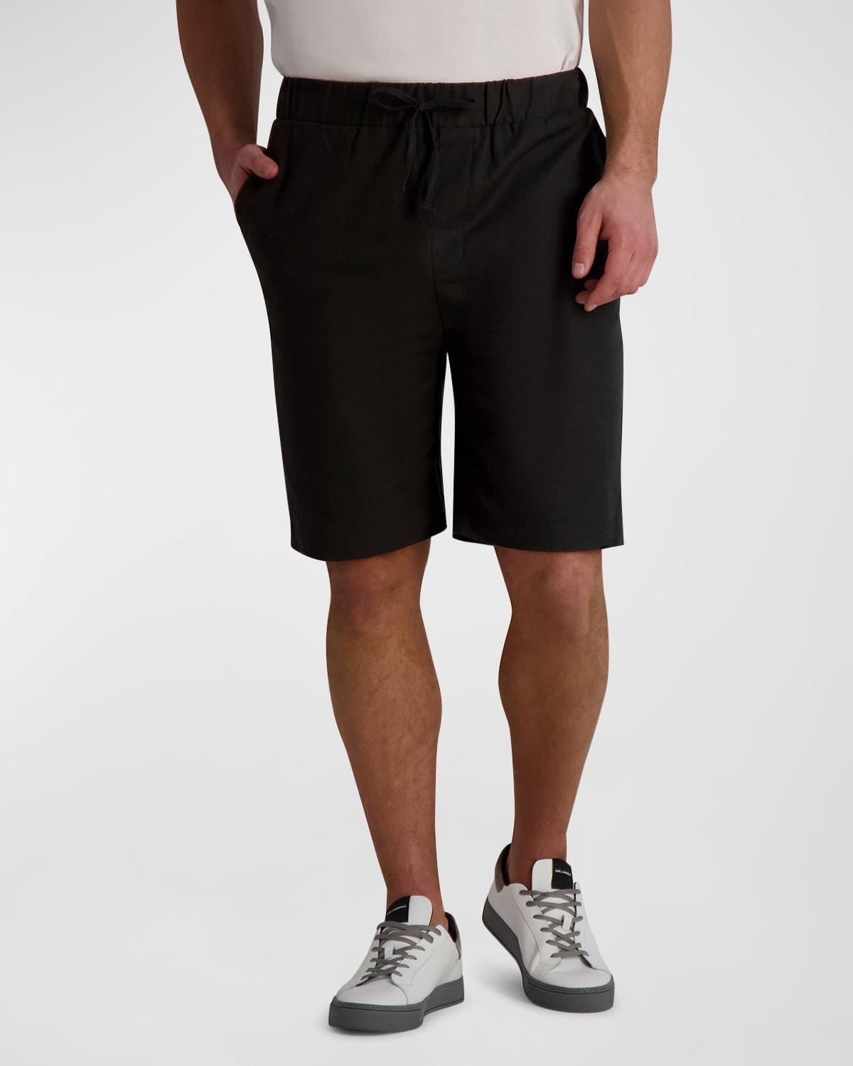 Mens Linen-Ramie Drawstring Shorts Product Image