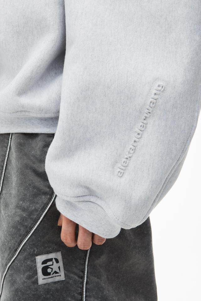 Logo Embroidered Oversized Sweatshirt In Cotton Product Image