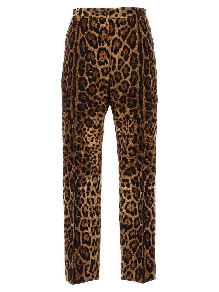 Leopard Printed Cigarette Leg Pants In Multi Product Image