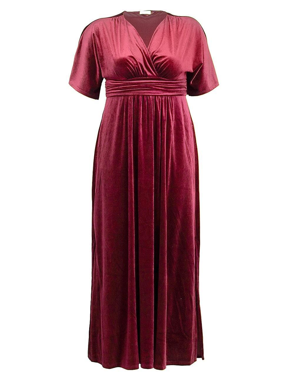 Womens Verona Velvet Surplice Gown Product Image