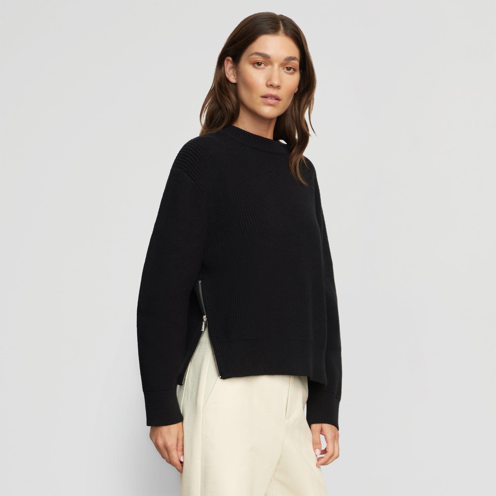 Tate Organic Cotton Side-Zip Sweater product image