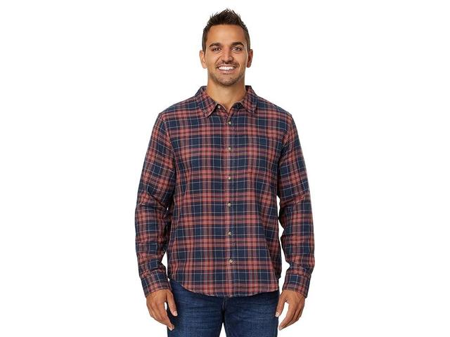 Liverpool Los Angeles Long Sleeve Button-Up Double Weave shirt Red Multi) Men's Jacket Product Image