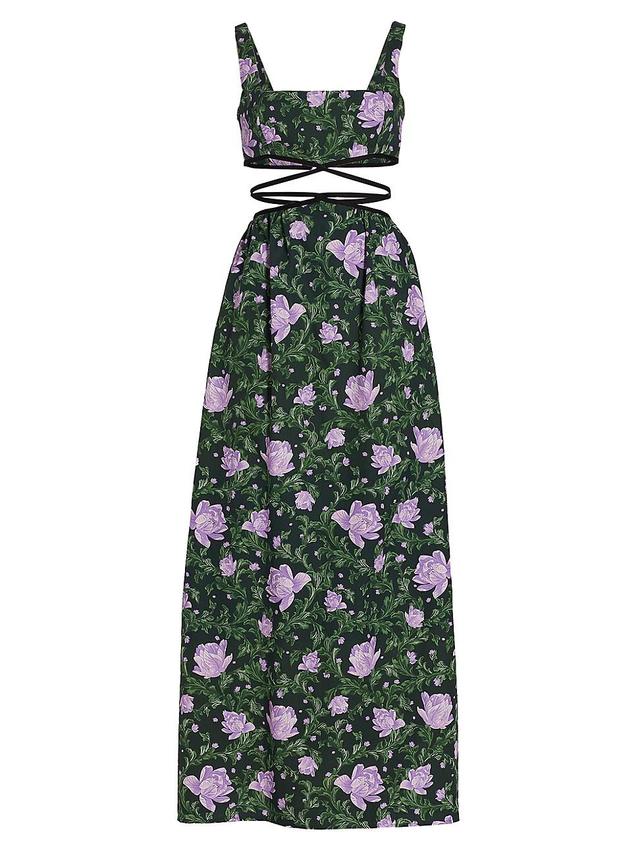 Womens Peonia Cut-Out Strappy Maxi Dress Product Image