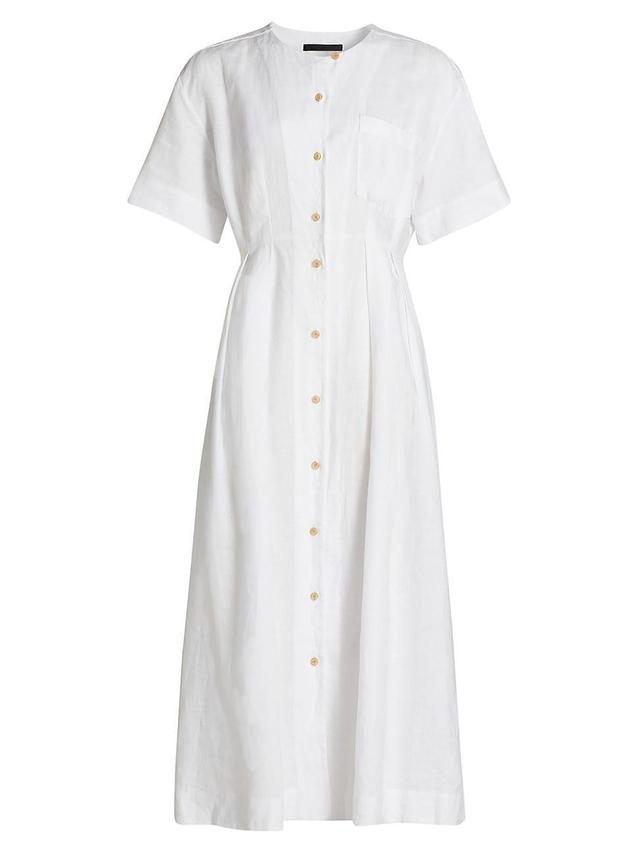 Womens Day Linen Midi-Dress Product Image