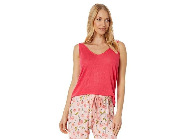 P.J. Salvage Back To Basics Tank (Cherry) Women's Pajama Product Image