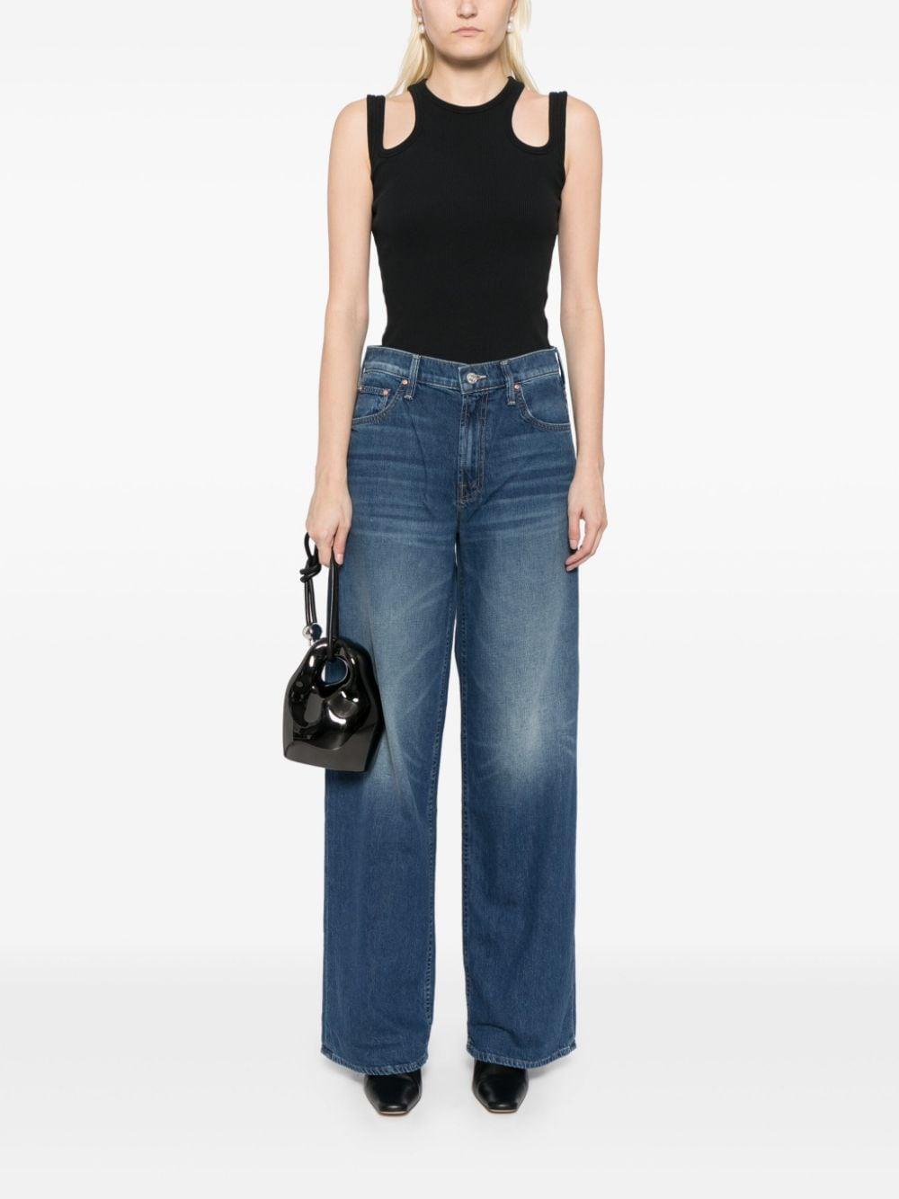 Wide-leg Denim Jeans In Blue Product Image