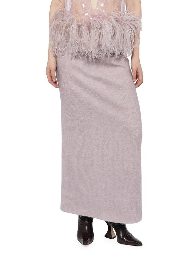 Womens Wake Petya Wool-Blend Maxi Skirt Product Image