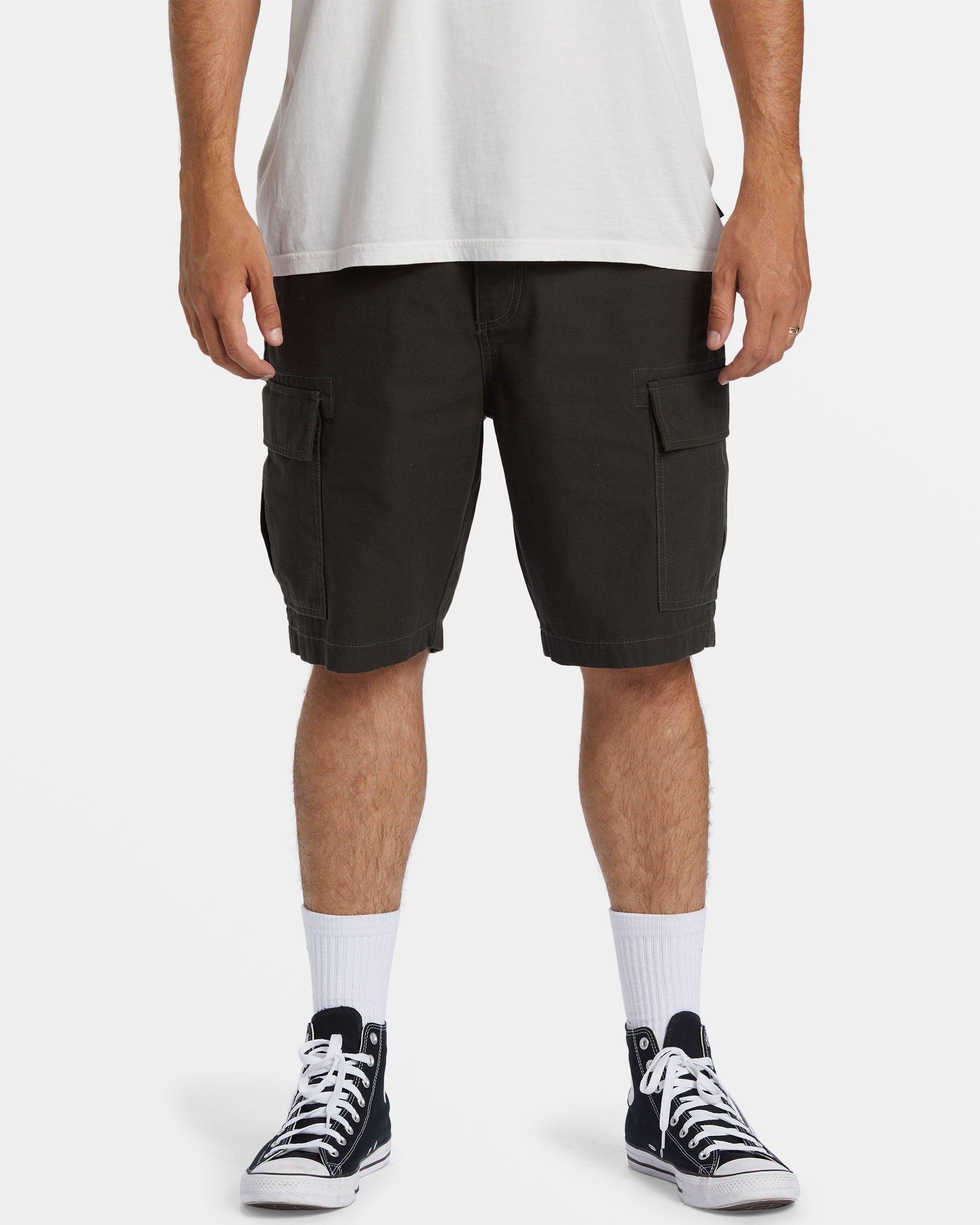 Combat Cargo Shorts - Dark Military Male Product Image