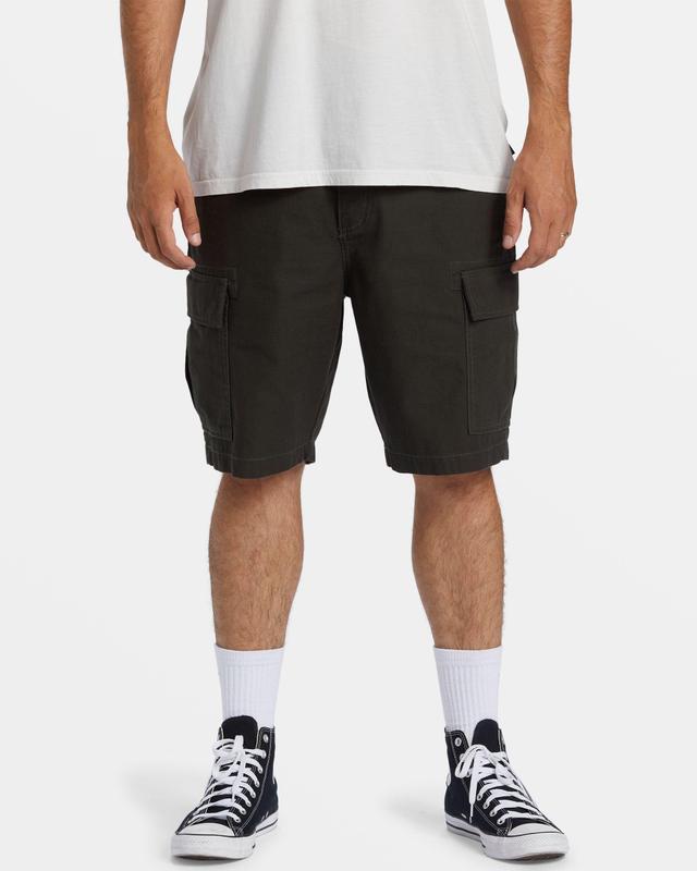 Combat Cargo Shorts - Dark Military Male Product Image