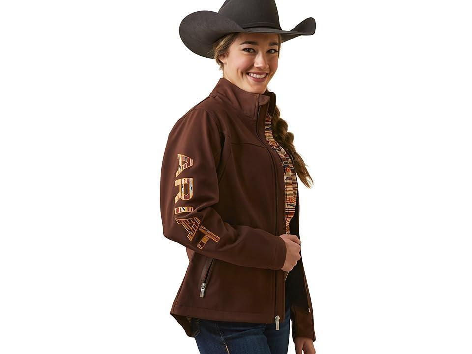 Ariat Team Logo Softshell Chimayo Jacket (Shaved Chocolate) Women's Fleece Product Image