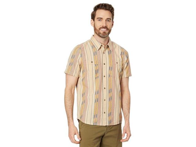 Toad&Co Smythy Short Sleeve Shirt (Chai Ikat) Men's Clothing Product Image