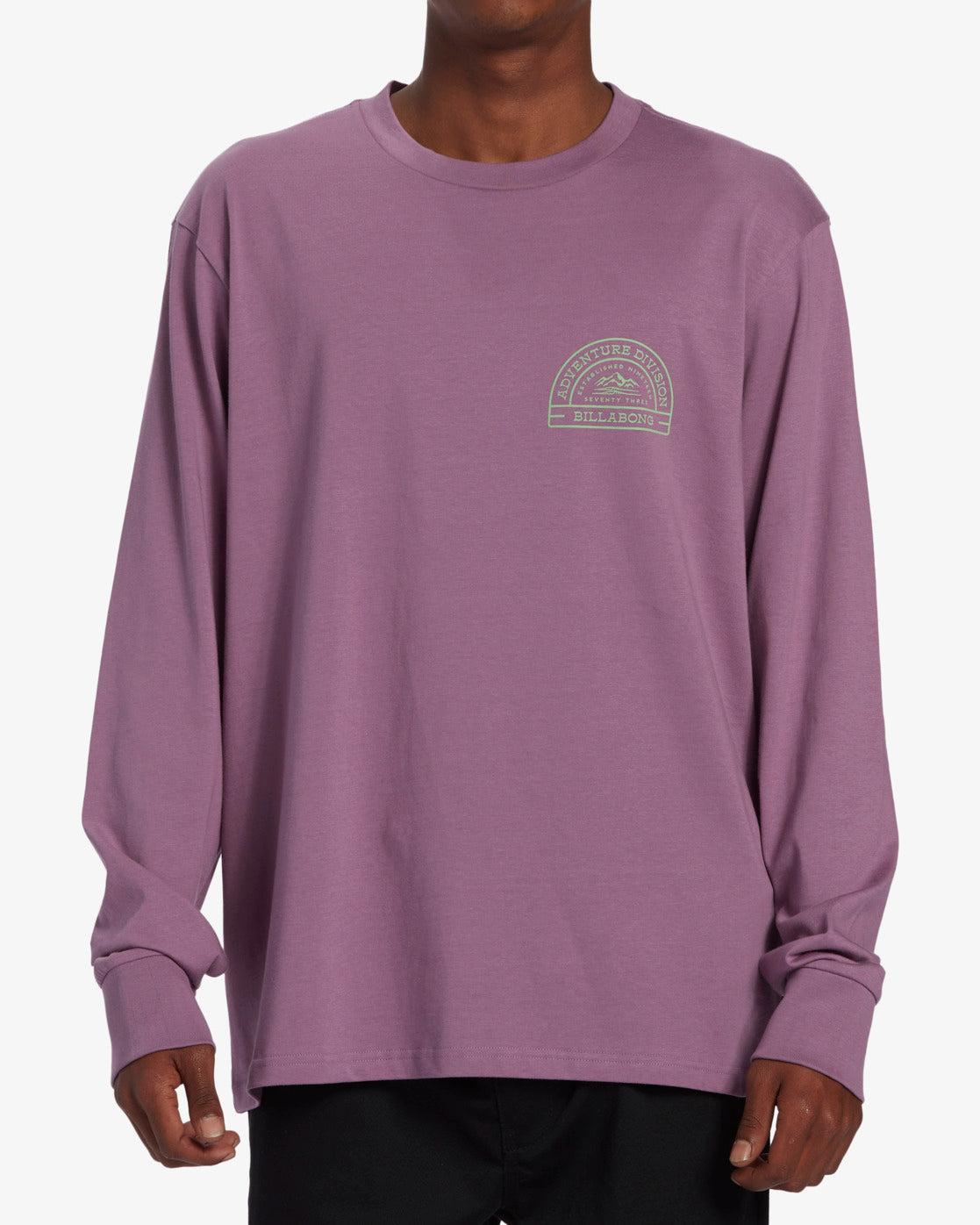 Sun Up Long Sleeve T-Shirt - Plum Male Product Image