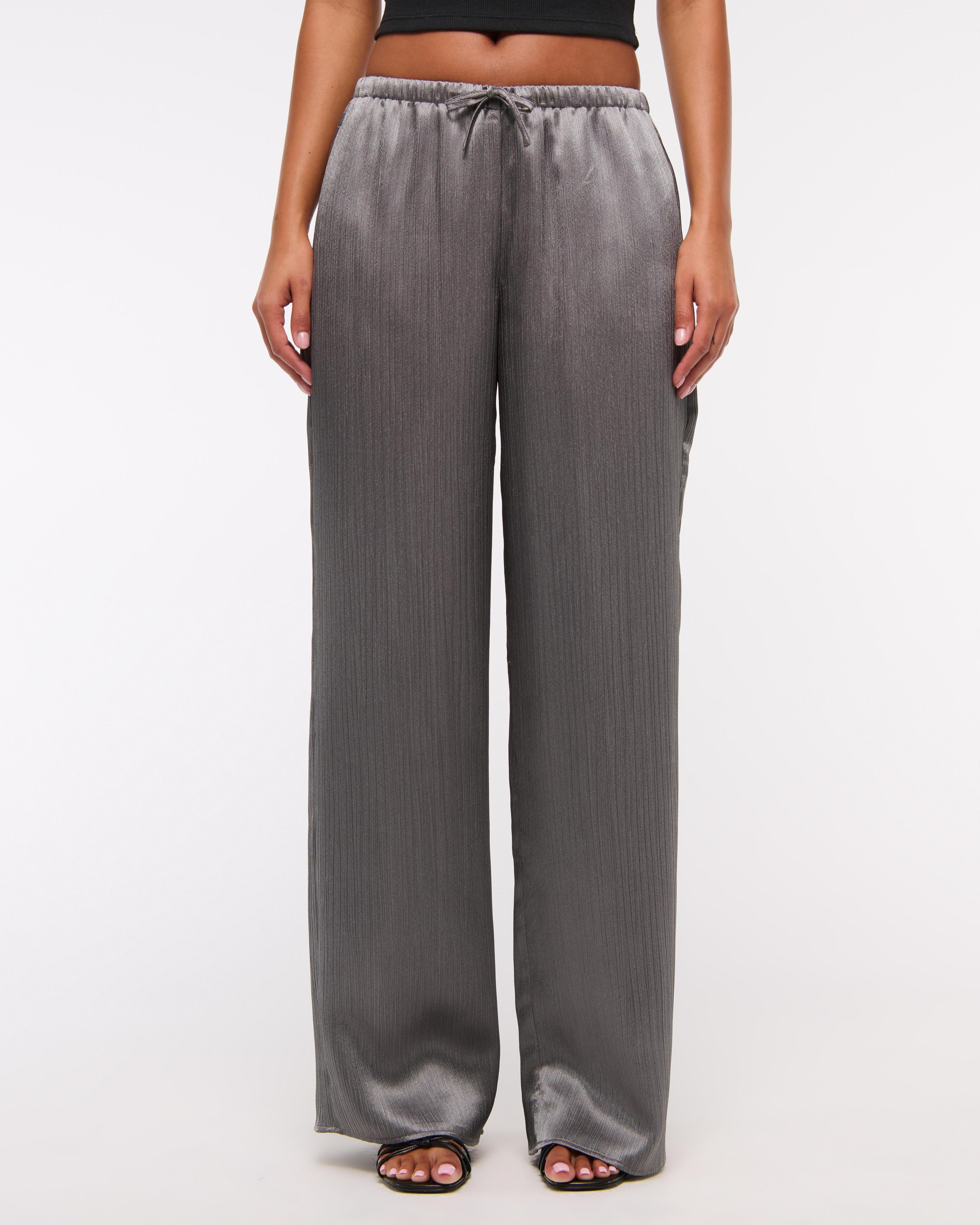 Textured Satin Pull-On Pant Product Image