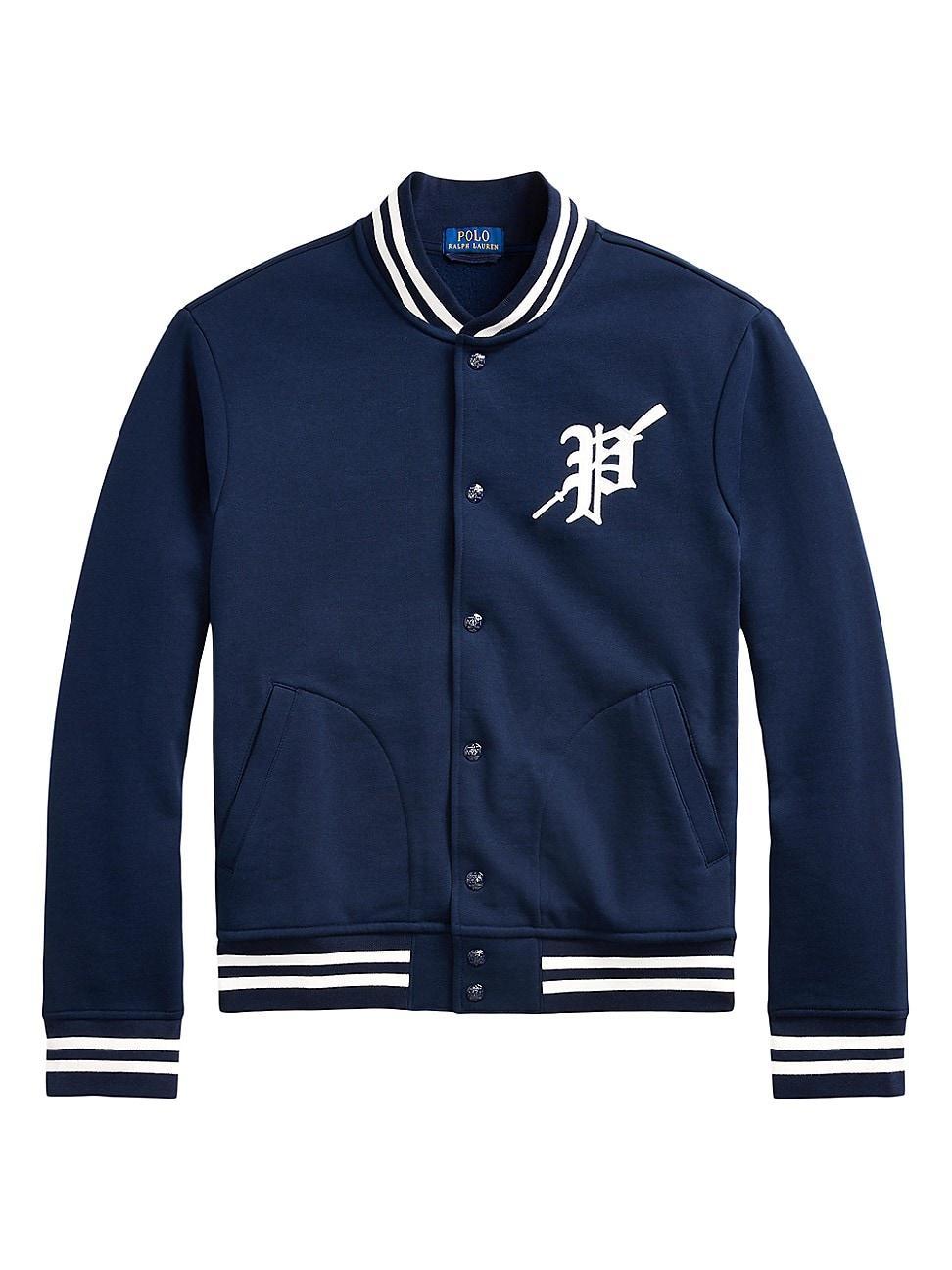 Mens Baseball Atheltic Fleece Jacket Product Image