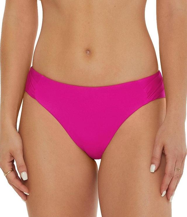 Trina Turk Monaco Solid Side Shirred Hipster Swim Bottom Product Image