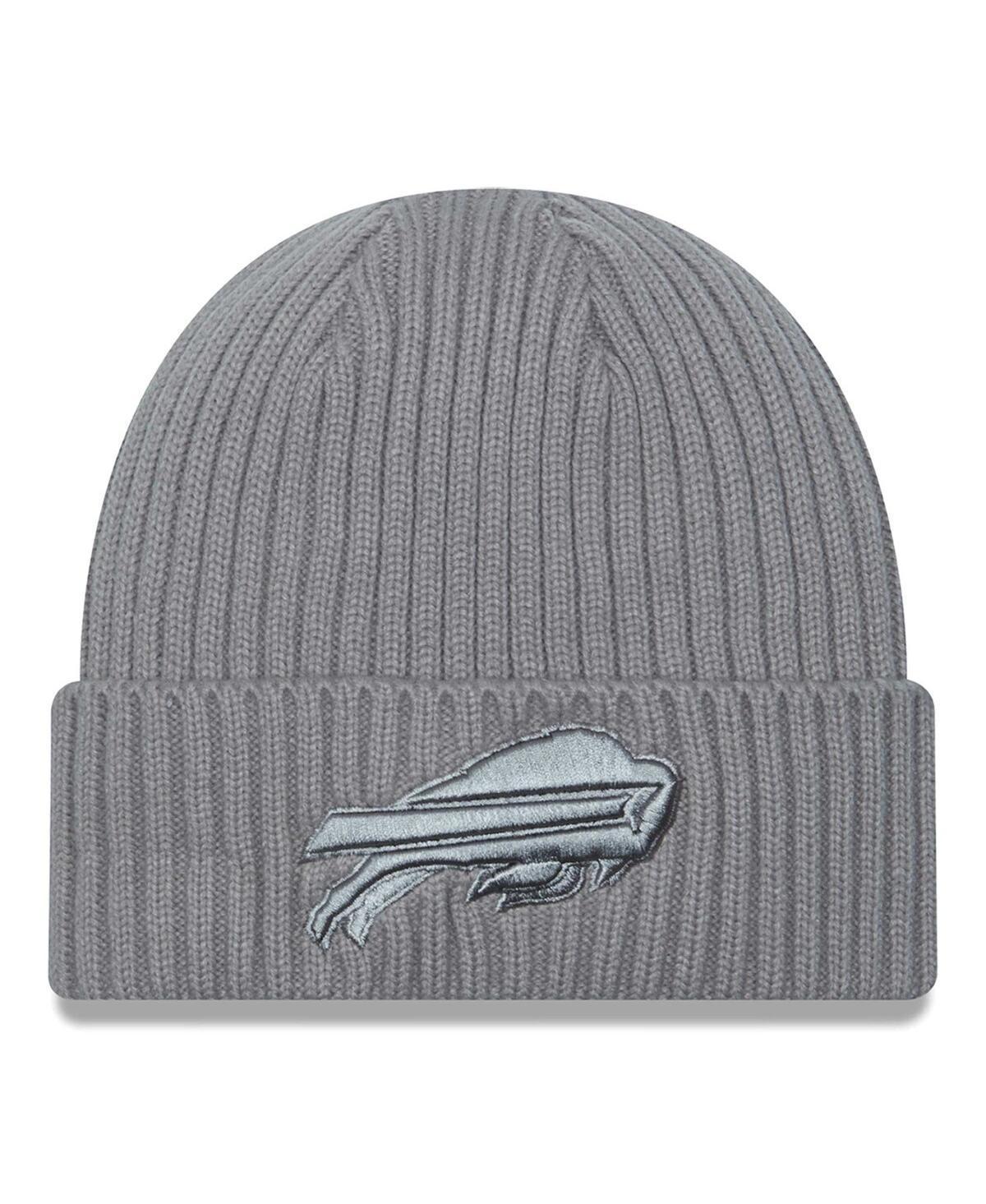 Mens New Era Gray Buffalo Bills Color Pack Cuffed Knit Hat Product Image