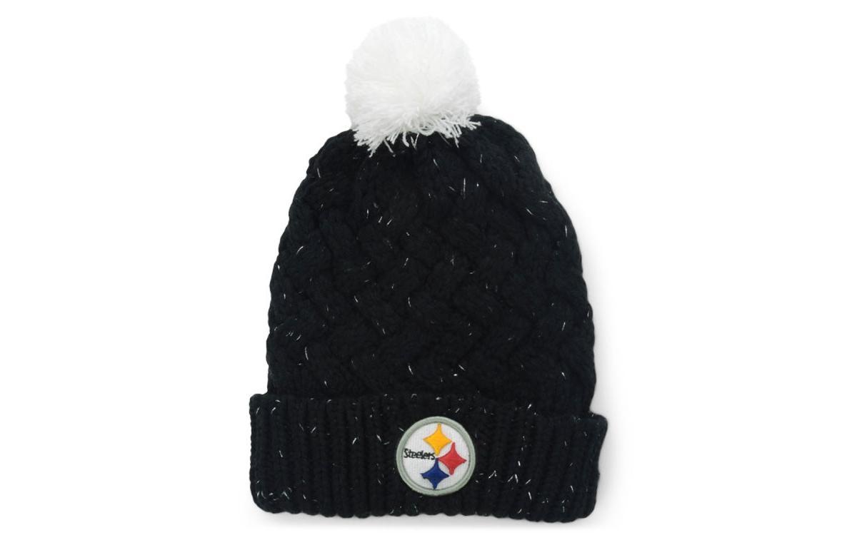 47 Brand Pittsburgh Steelers Womens Fiona Pom Knit Hat Product Image