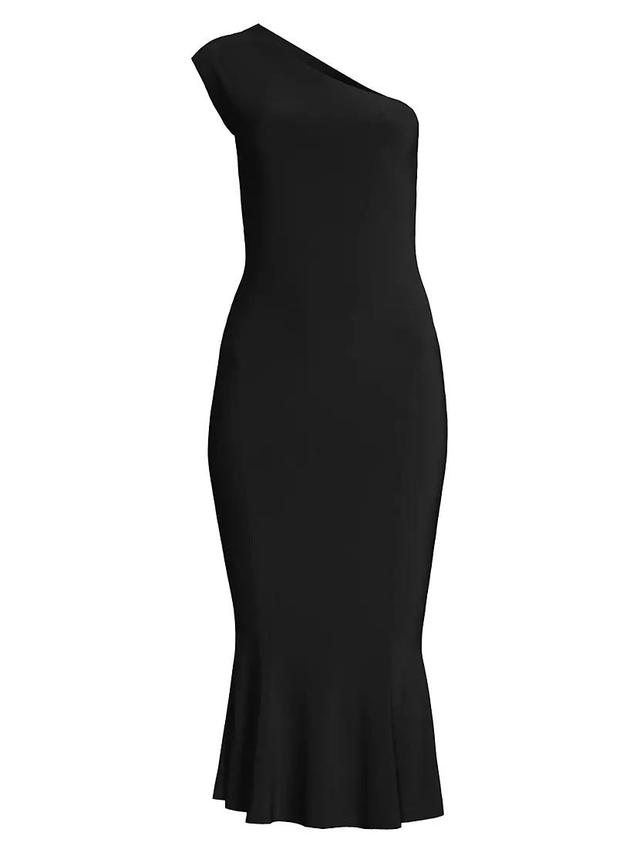 Womens One Shoulder Fishtail Dress Product Image