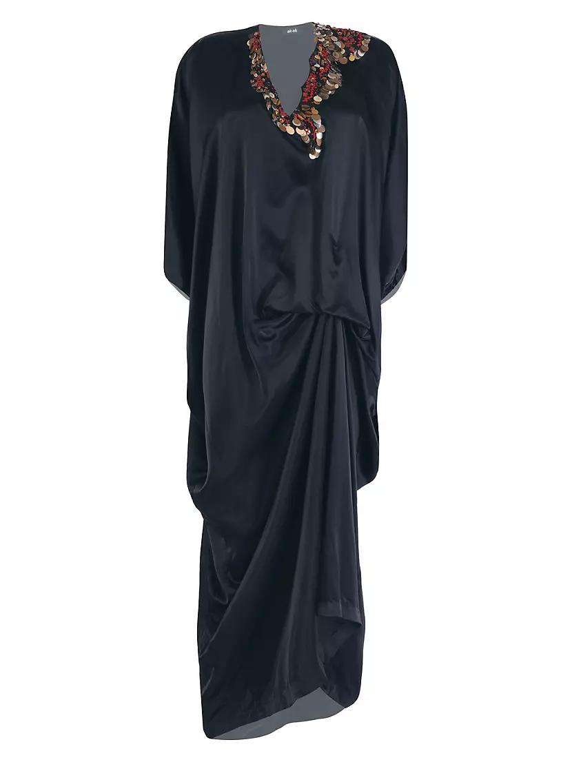 Embellished Silk Caftan Product Image