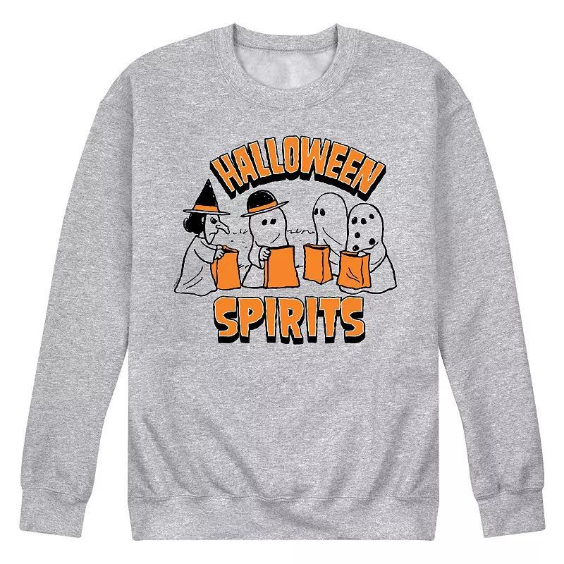 Mens Peanuts Halloween Spirits Long Sleeve Graphic Tee Product Image