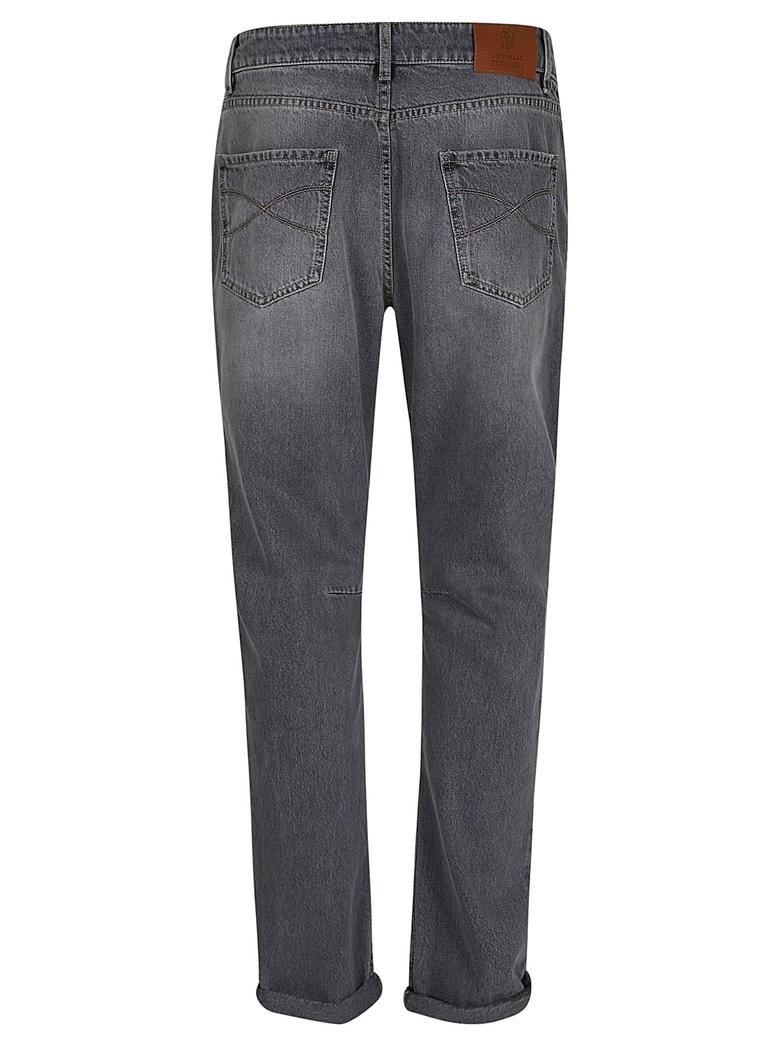 Denim Pants In Grey Product Image