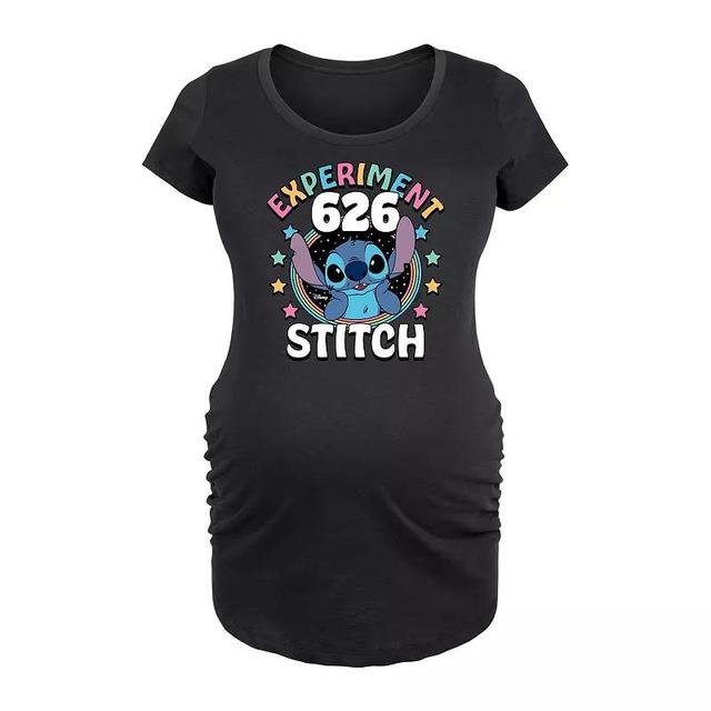 Disneys Lilo & Stitch Maternity Experiment 626 Graphic Tee, Womens Blue Product Image