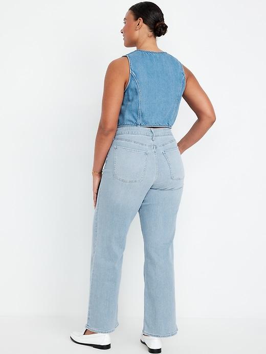 High-Waisted Wow Wide-Leg Jeans Product Image