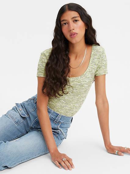 Levi's Open Neck Short Sleeve Shirt - Women's Product Image