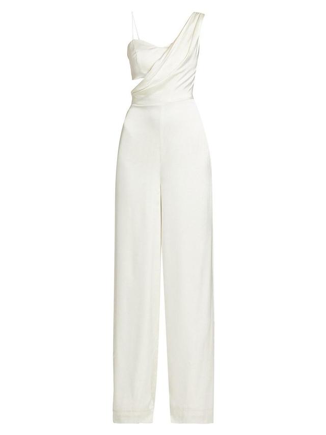 Womens Blynn Satin Draped Bandeau Jumpsuit Product Image